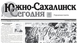  Выпуск газеты «Южно-Сахалинск сегодня» № 73 (1769) от 28 декабря 2023