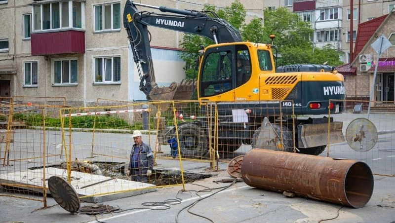 В  Южно-Сахалинске выполнено более половины программы ремонта теплосетевого комплекса