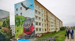 В Южно-Сахалинске планируют оживить росписи на фасадах зданий с помощью 3D-подсветки 