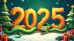 Открытки и картинки с Новым годом 2025