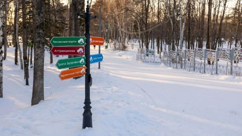 Городской парк им. Гагарина в Южно-Сахалинске с наступлением тепла порадует посетителей новинками