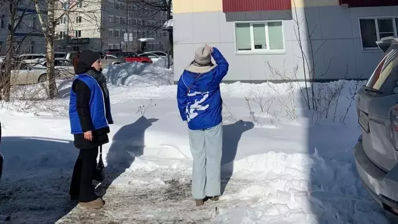 Волонтеры проверили качество уборки снега в десяти районах Сахалинской области