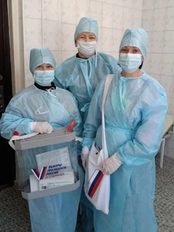 Пациенты областной клинической больницы приняли участие в выборах президента России