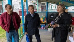 Сергей Надсадин проверил ход работ по капитальному ремонту детского сада «Улыбка»