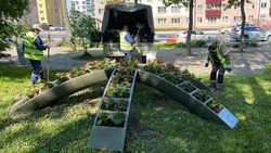 В Южно-Сахалинске продолжают обновлять дорожное покрытие и высаживать цветы