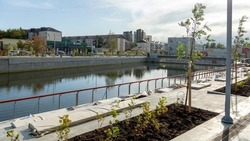 В Южно-Сахалинске завершается второй этап благоустройства набережной реки Рогатки