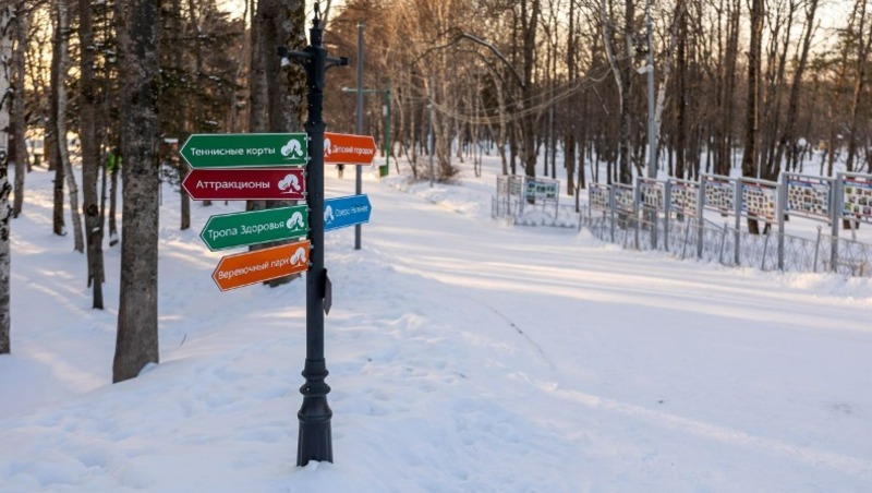 Городской парк им. Гагарина в Южно-Сахалинске с наступлением тепла порадует посетителей новинками